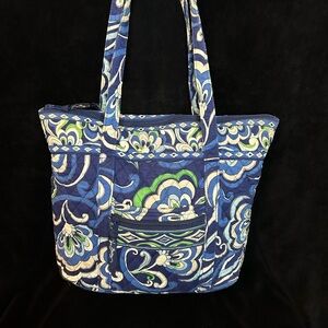 Vera Bradley Floral Blue and Green Tote